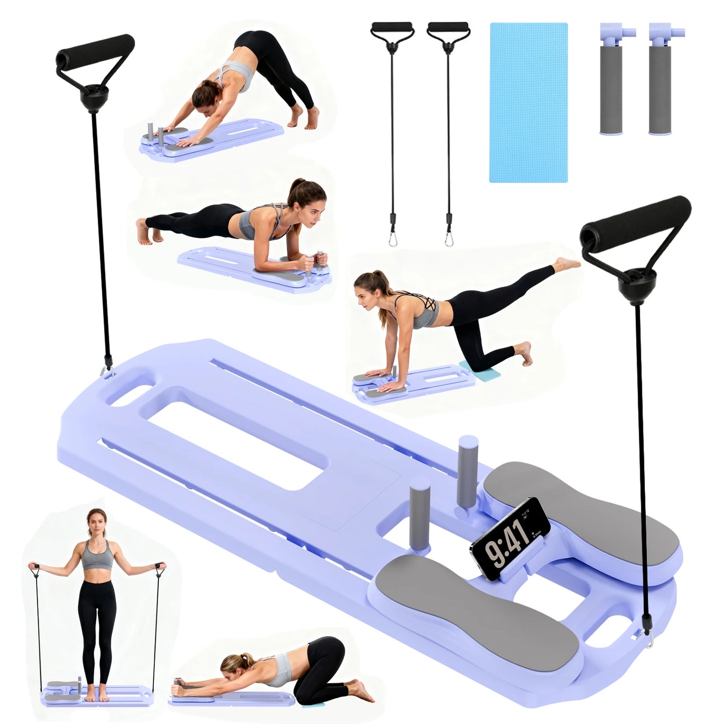5-In-1 Foldable Pilates Abs Board For Core And Full-Body Fitness