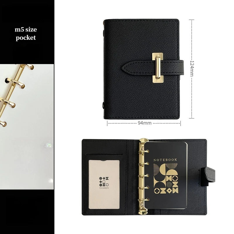 High-Concerned PU Leather Retro Business Diary Notebook Binder