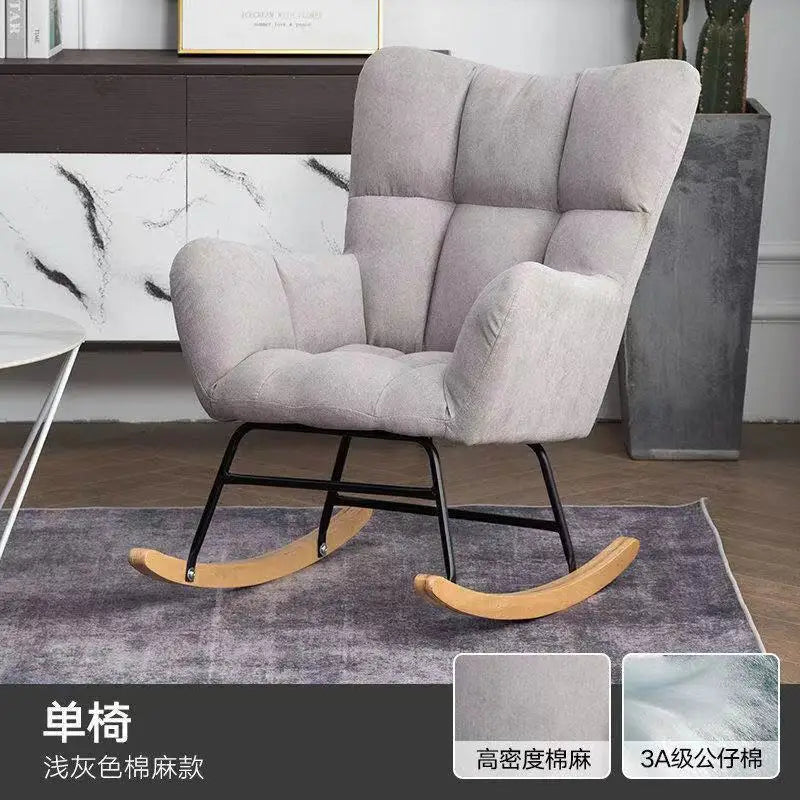 TINGFANG Balcony Rocking Chair Modern Lounge For Living Room