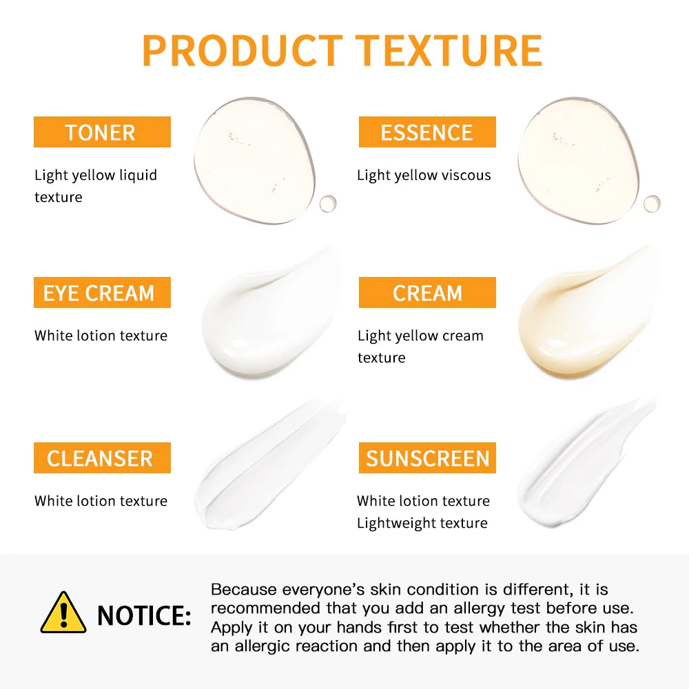 Lakerain Vitamin C Skin Care Set For RadianceOptimization IntensiveNourishment