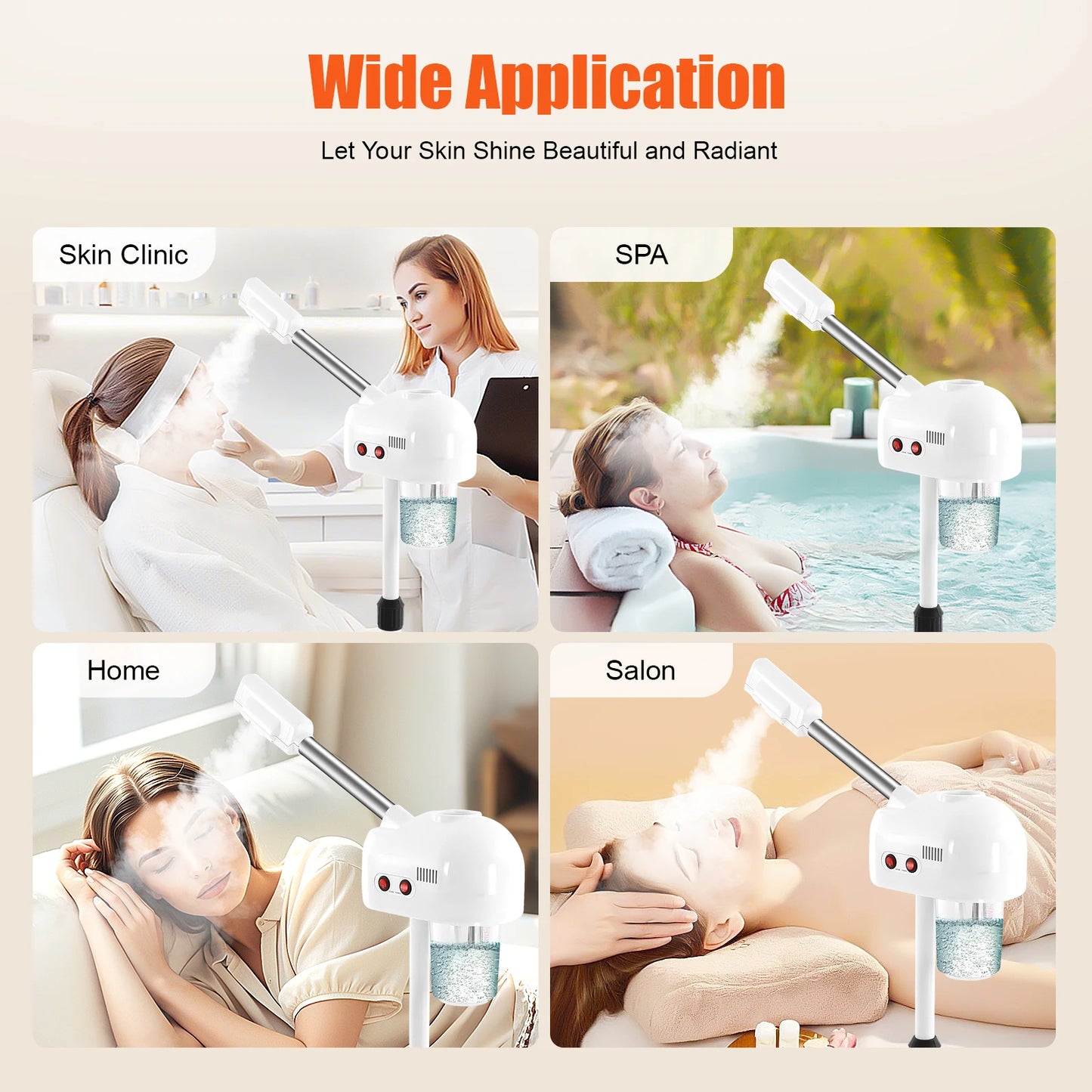 Commodity Facial Steamer With OzoneInfusion For CommercialGradeProfessional Salon Spa