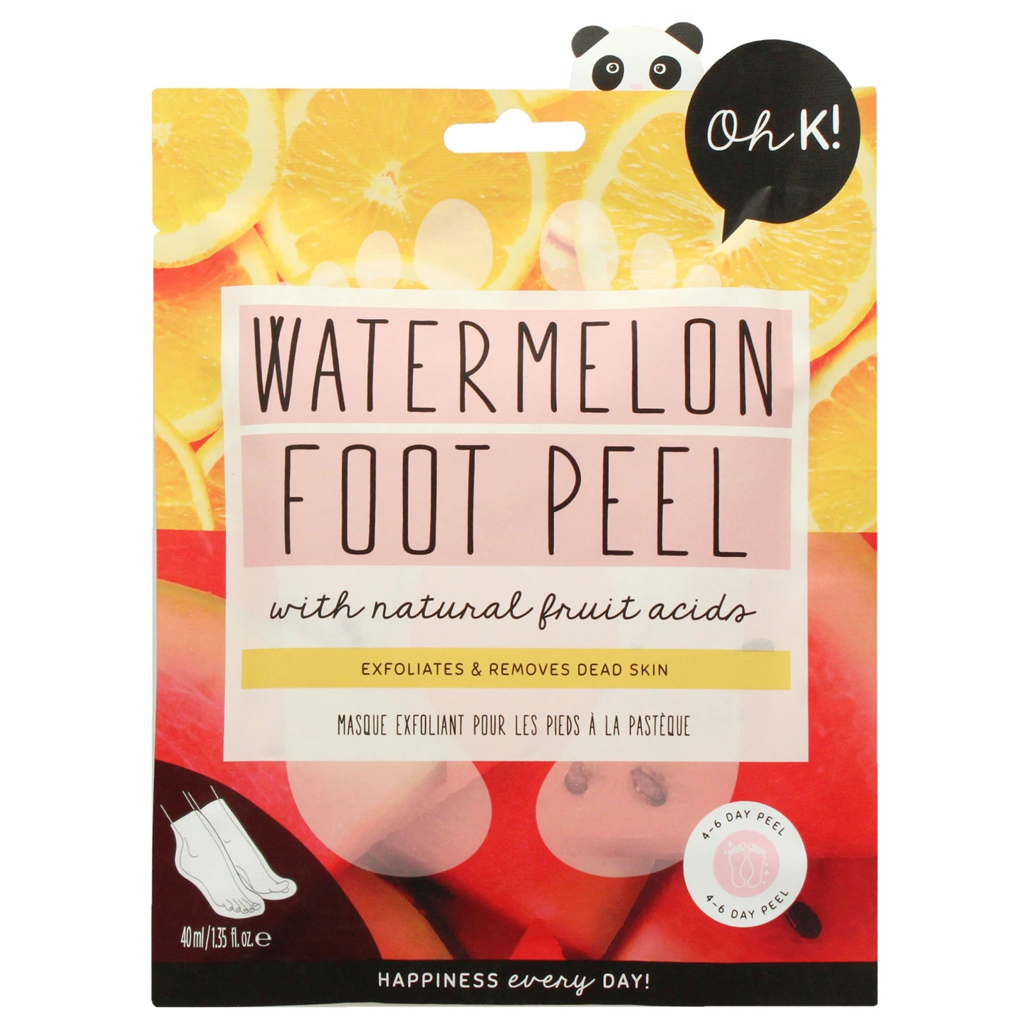 Oh K Foot Peel Mask Pomegranate for Unisex
