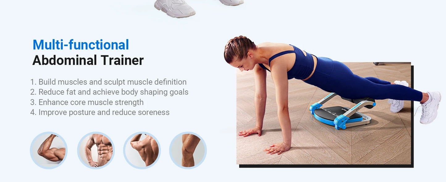 MERACH Ab Machine for Stomach Workout with 3 Adjustable Resistance