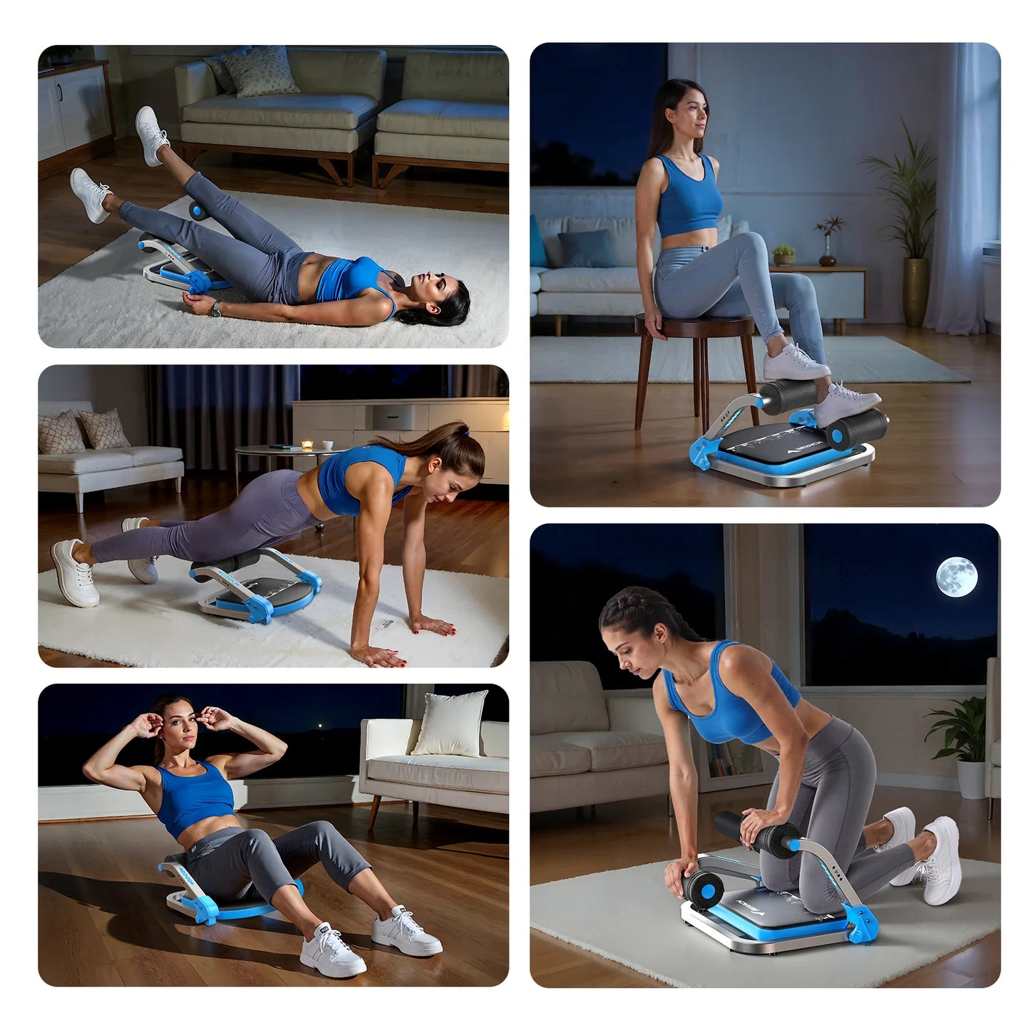 MERACH Ab Machine for Stomach Workout with 3 Adjustable Resistance