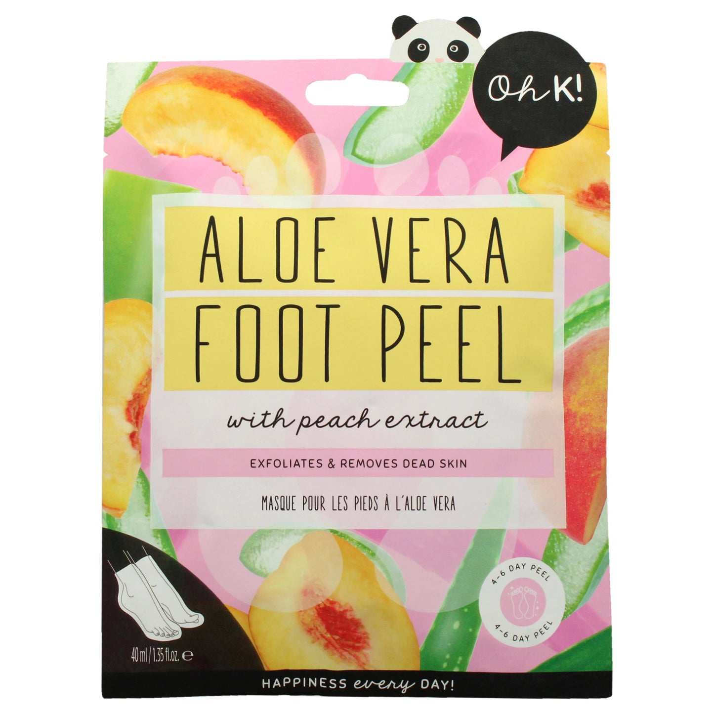 Oh K Foot Peel Mask Pomegranate for Unisex