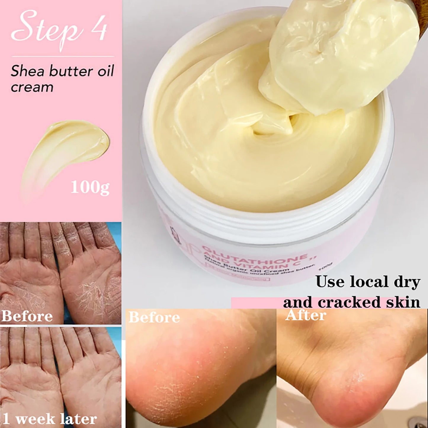 AILKE Glutathione Vitamin C Shea Butter Cream Brightening Moisturizer