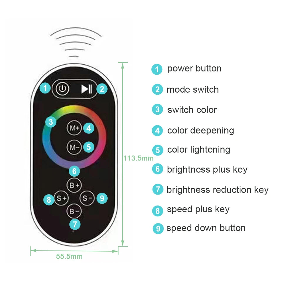SAFLIHCAR CeilingMountedSmart Rainfall Shower Head With LED Remote Control Sensor