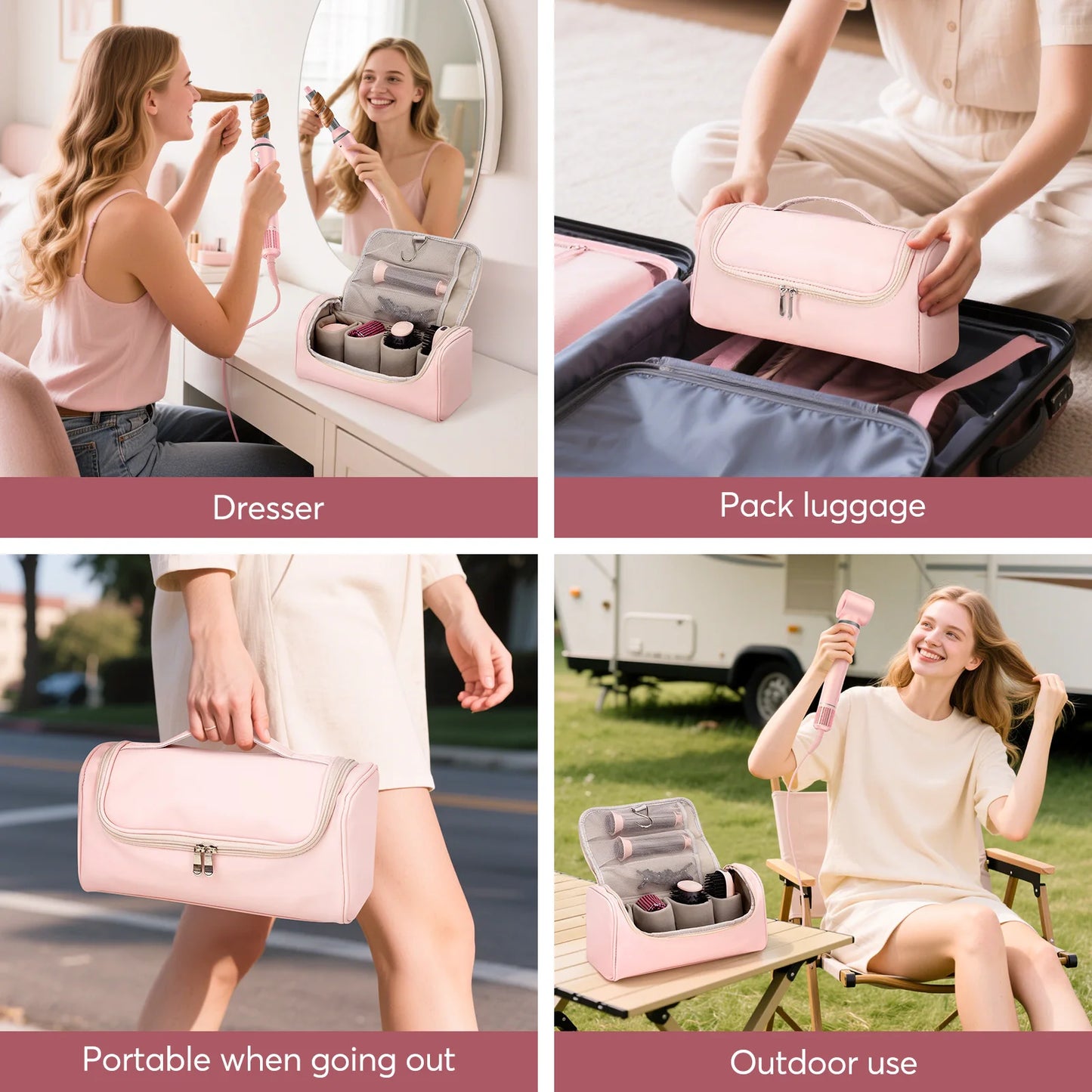 BOPCAL ProfessionalGrade AllinOne 5in1 Hair Dryer Hot Air Comb AccessoryBundleKit