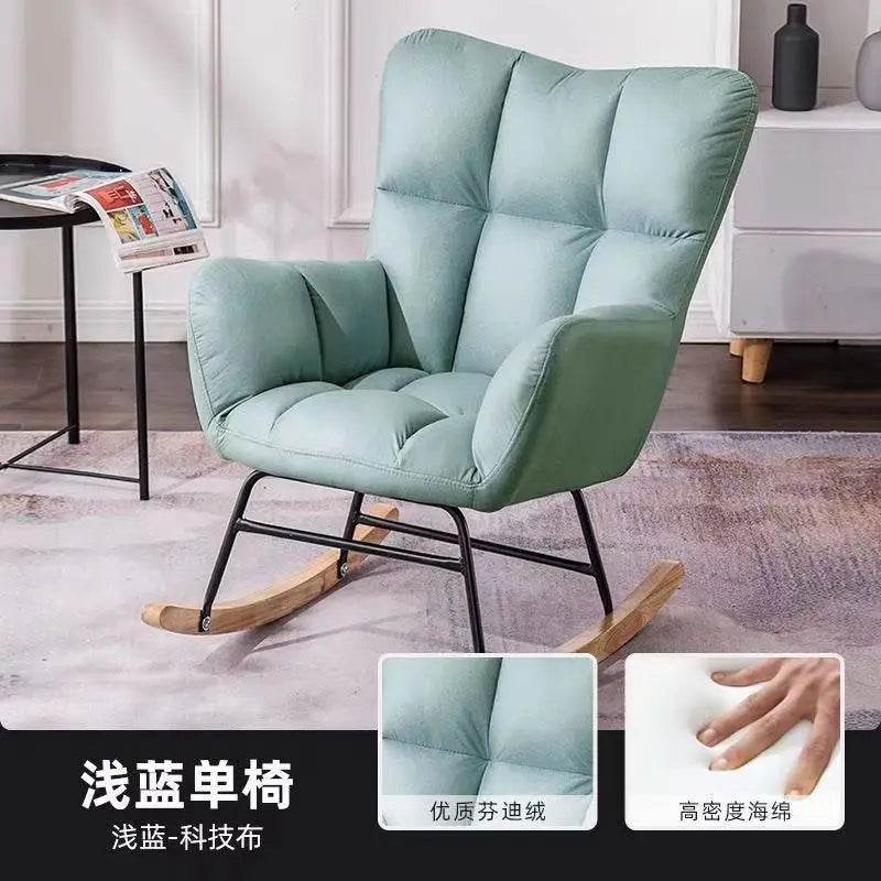 TINGFANG Balcony Rocking Chair Modern Lounge For Living Room