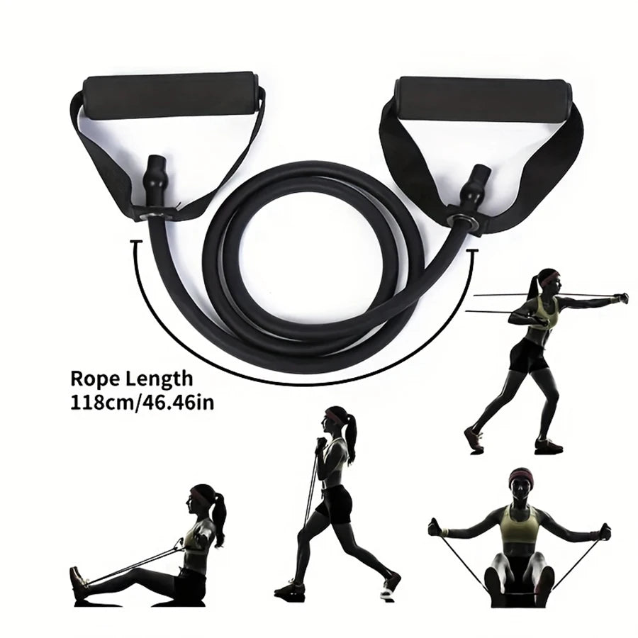 AEHOME Resistance Bands Set With Handles And Door Anchor Four Levels Carry Bag