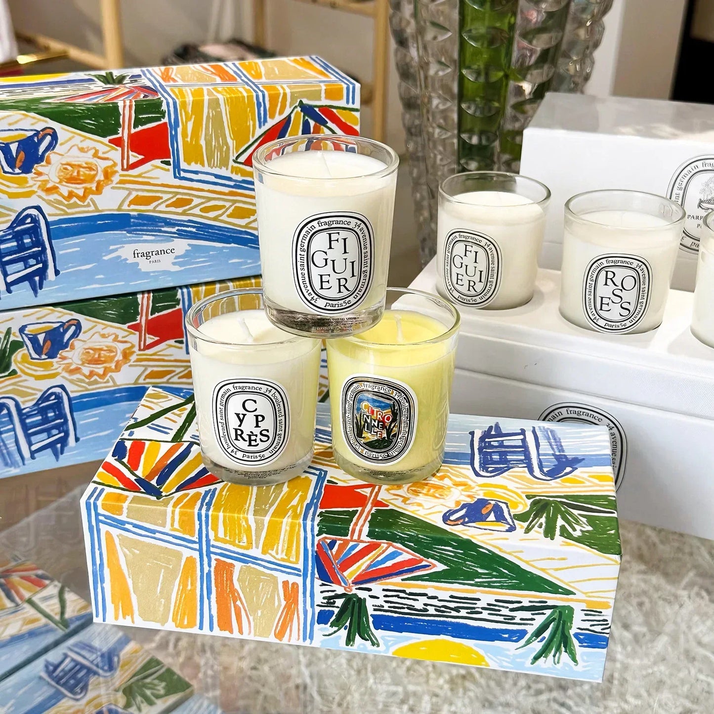 190g/70g Scented Candle Berry Rose Sandalwood Incense Diffuser Household Incense Candle Perfume Durable Air Companion Decoration