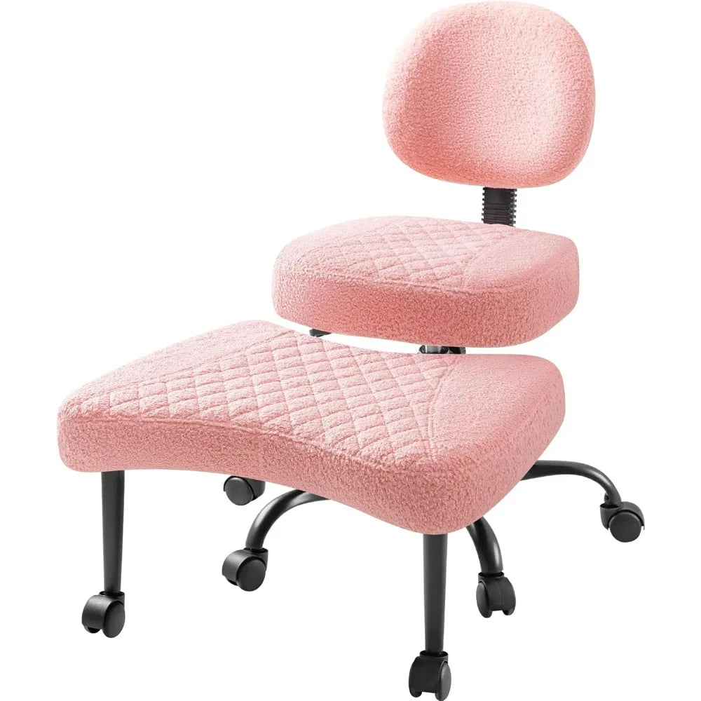 Furmax Ergonomic Kneeling Desk Chair With Wheels And Footrest