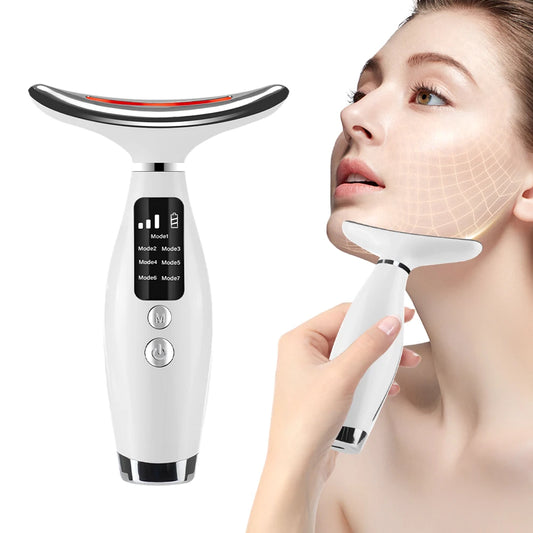 Neck And Face Lifting Massager With LED Photon Therapy