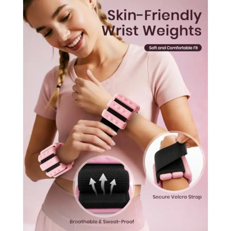 SHXI Pilates Ring Set With Weights And Resistance Bands