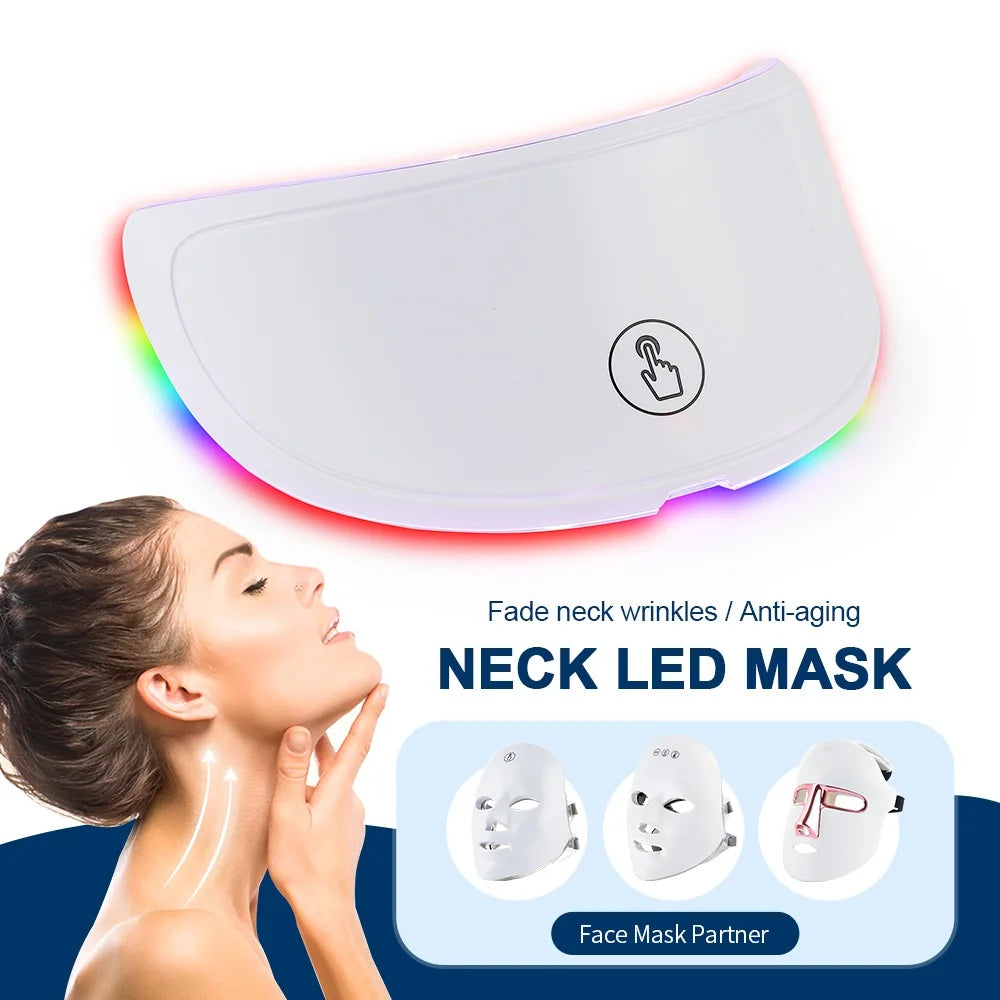 Foreverlily LED Neck Mask 7 Color Photon Anti Wrinkle Care