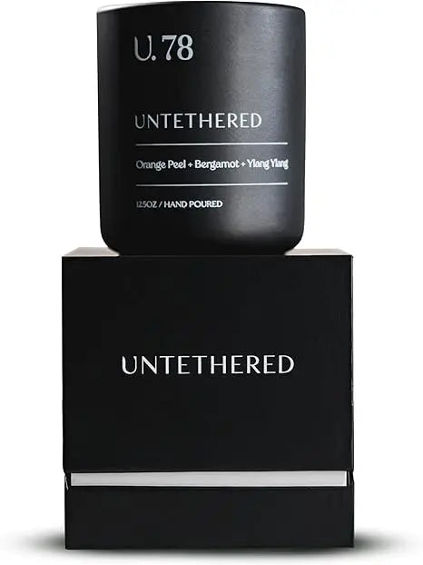 Luxury Hand-Poured Scented Candle - Orange Peel, Bergamot & Sandalwood | 100% Natural Coconut & Apricot Wax Blend | Made in USA