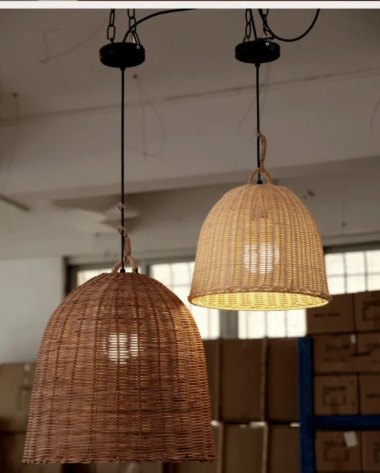 DRMIYA Bamboo Pendant Lamp Wabi Sabi Style Zen Home Lighting