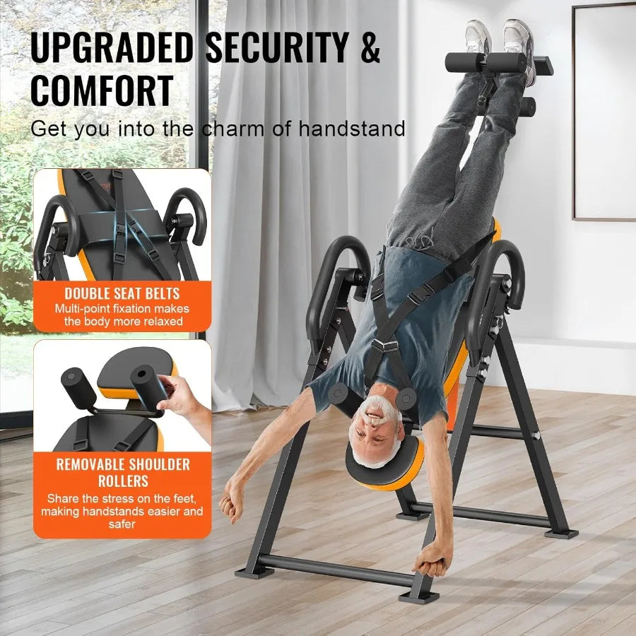 XMSJ Inversion Table 300lbs Capacity Heavy Duty Back Decompression Machine