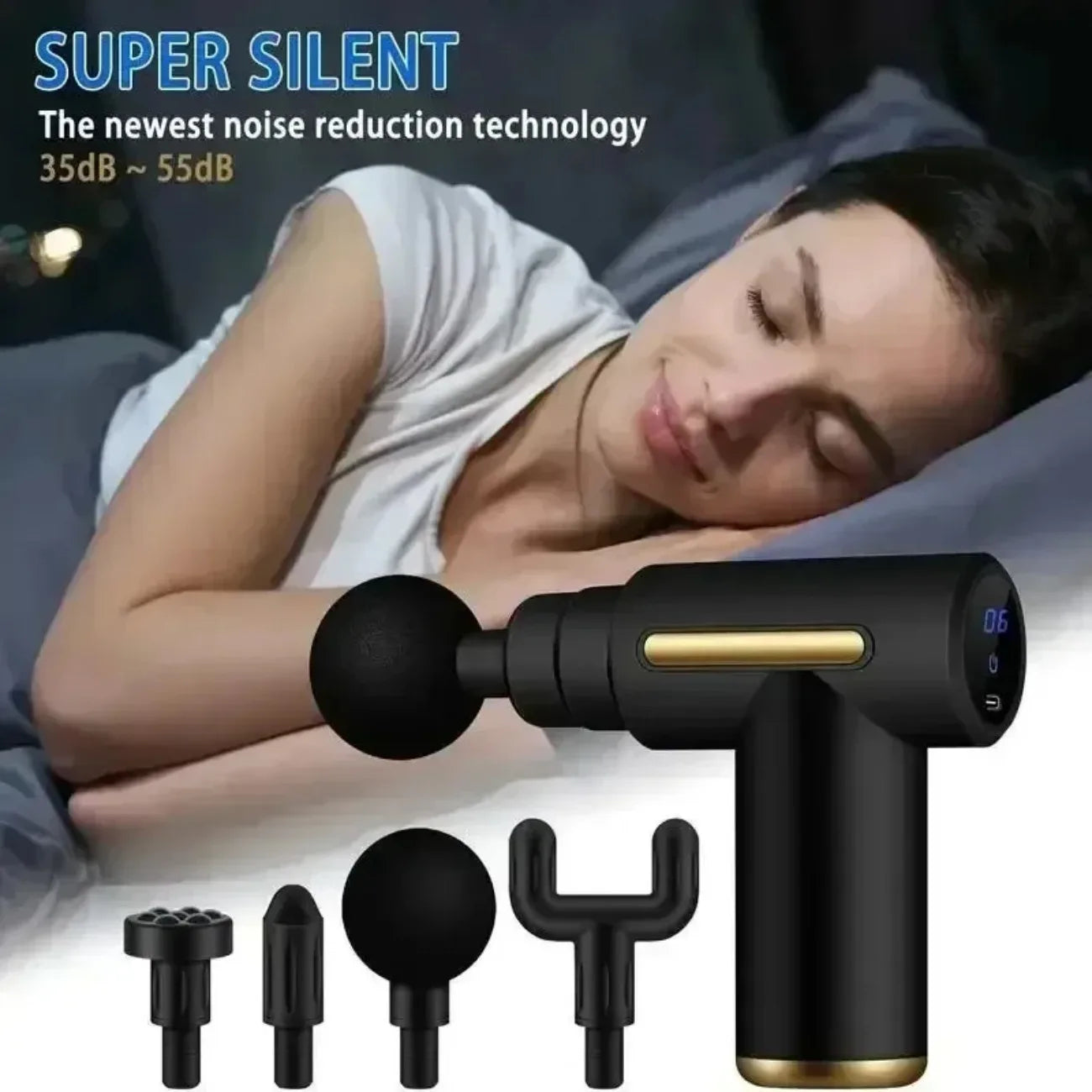 DIAMR Mini USB Massage Gun Portable Fascia Relaxer For Neck Shoulders And Back Quiet Muscle Relief Home Travel