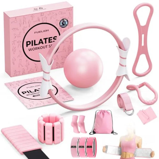 SHXI Pilates Ring Set With Weights And Resistance Bands