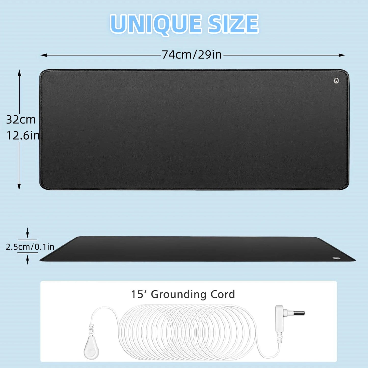 New Healthy Grounding Technology: Grounding Mat And Grounding Sheets For Yoga And Sleep - Negative Ion Relax, No Batteries Requi