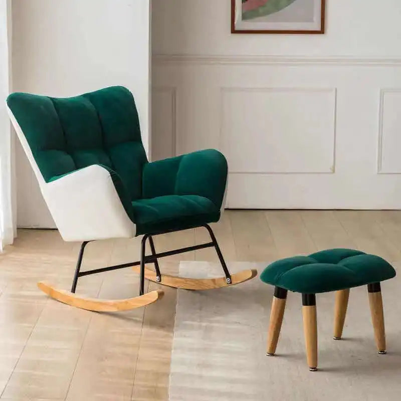 TINGFANG Balcony Rocking Chair Modern Lounge For Living Room