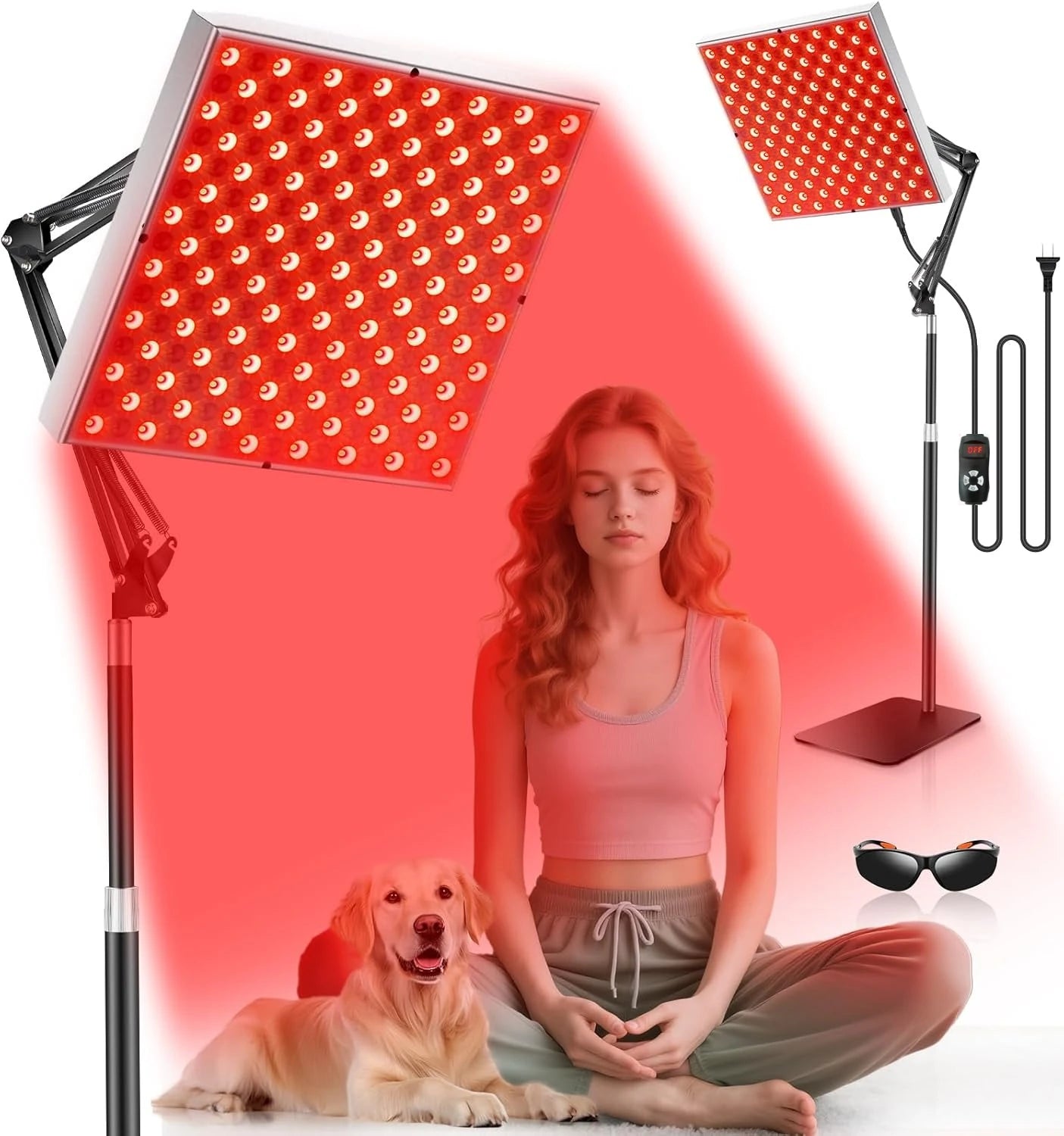 ZONGKUNG Infrared Red Light Therapy Panel 660 850 Nm Lamp
