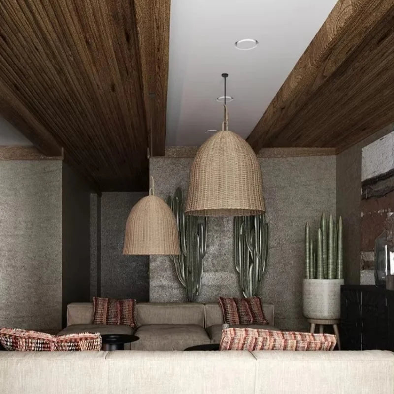 DRMIYA Bamboo Pendant Lamp Wabi Sabi Style Zen Home Lighting