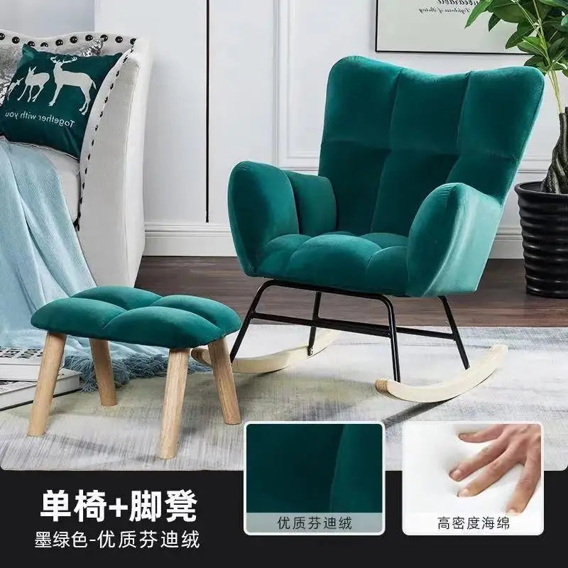 TINGFANG Balcony Rocking Chair Modern Lounge For Living Room