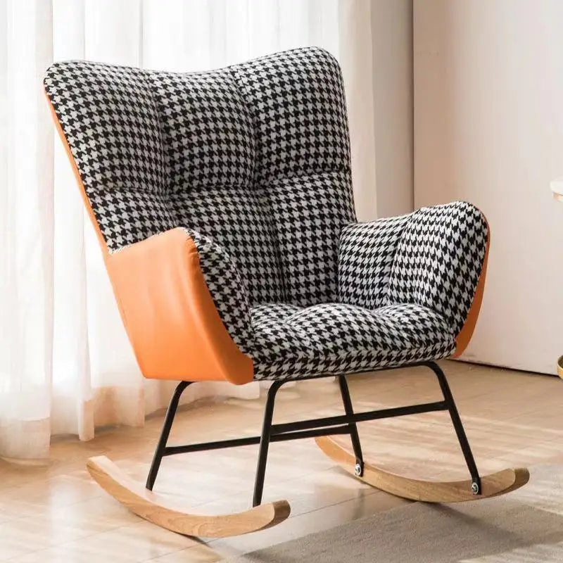TINGFANG Balcony Rocking Chair Modern Lounge For Living Room