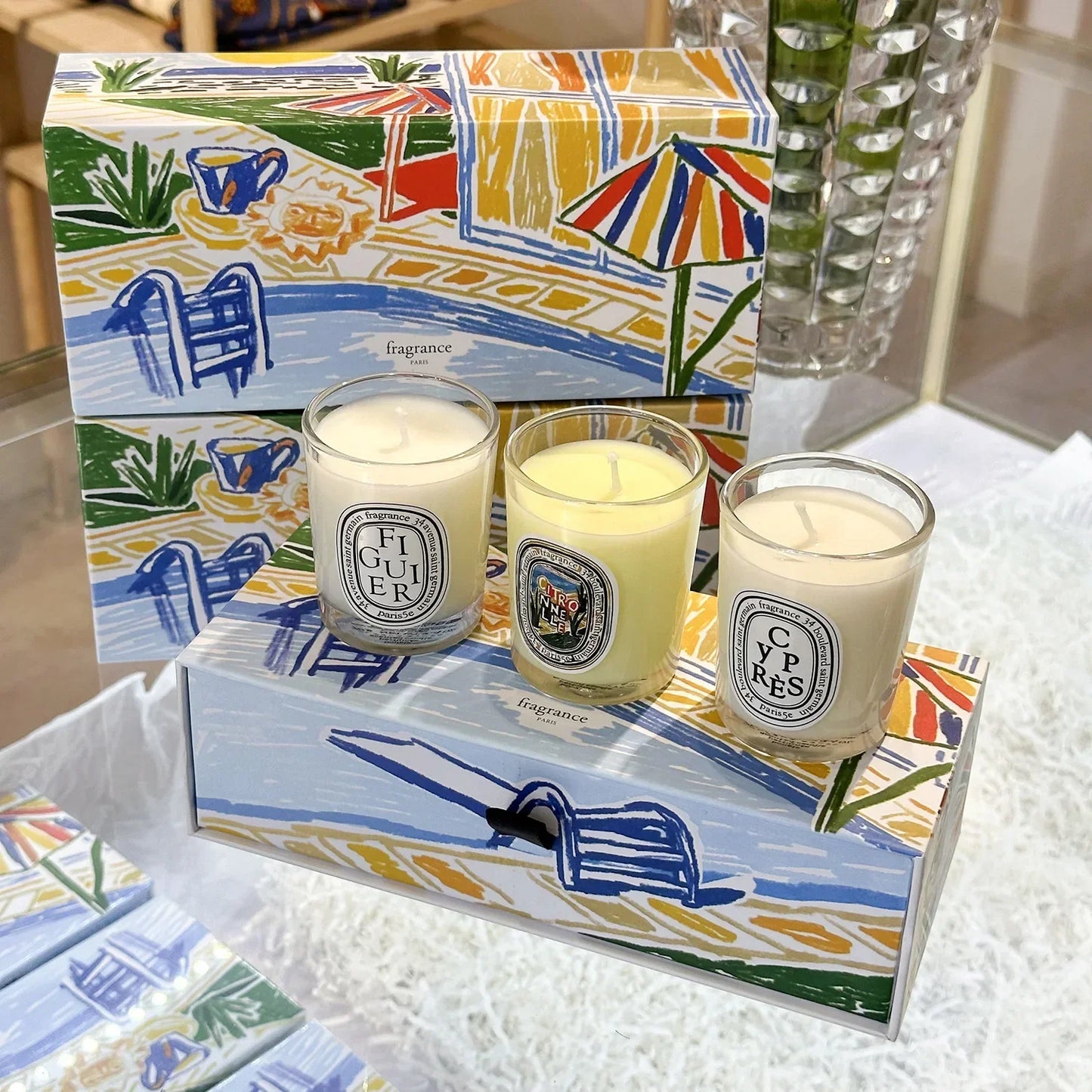 190g/70g Scented Candle Berry Rose Sandalwood Incense Diffuser Household Incense Candle Perfume Durable Air Companion Decoration