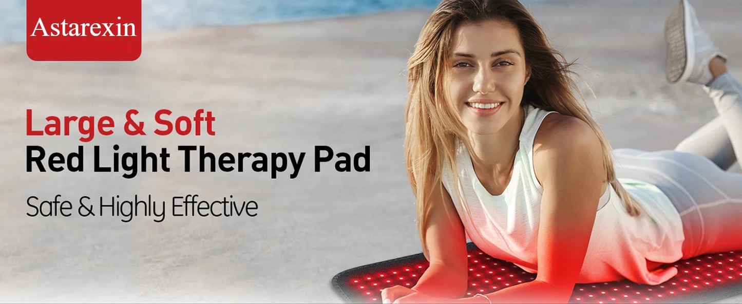 Astarexin Red Light Therapy Heating Pad for Body Pain Relief