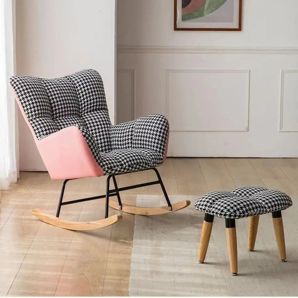 TINGFANG Balcony Rocking Chair Modern Lounge For Living Room