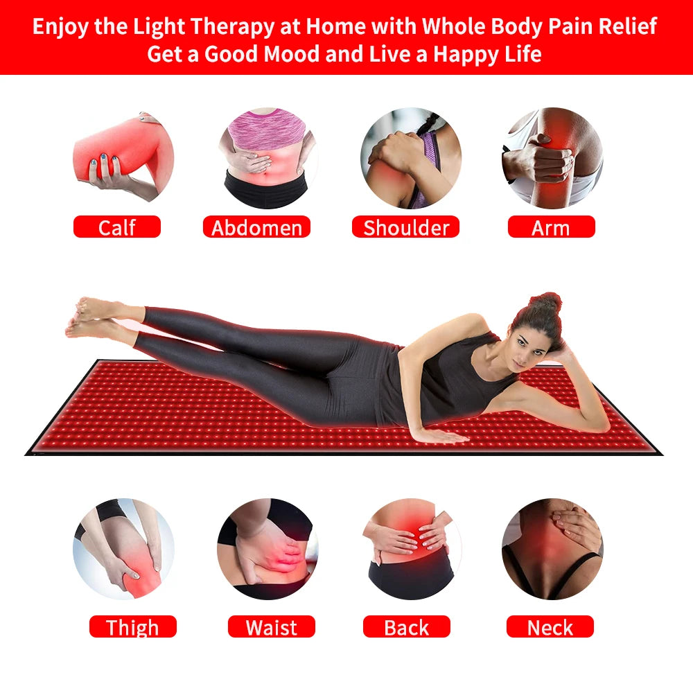 Full Body LED Light Therapy Mat 660nm 850nm Beads