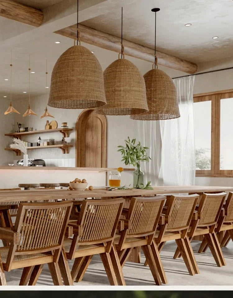 DRMIYA Bamboo Pendant Lamp Wabi Sabi Style Zen Home Lighting