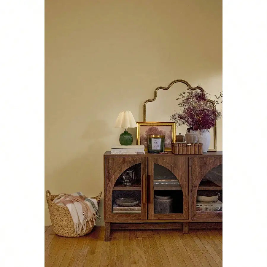 Cut Frasier Scented 4 - Wick 80oz Large Oversized Jar Candle in White with Warm Woody Notes for Home Ambiance