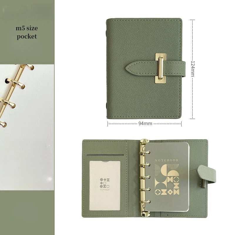 High-Concerned PU Leather Retro Business Diary Notebook Binder