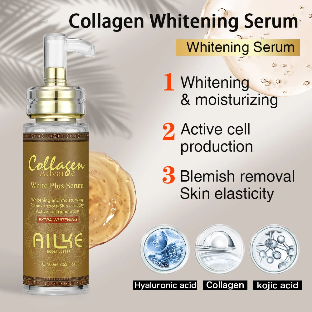 AILKE Face And Body Whitening Serum For Hydration And Dark Spot Reduction Anti Aging Skin Brightening