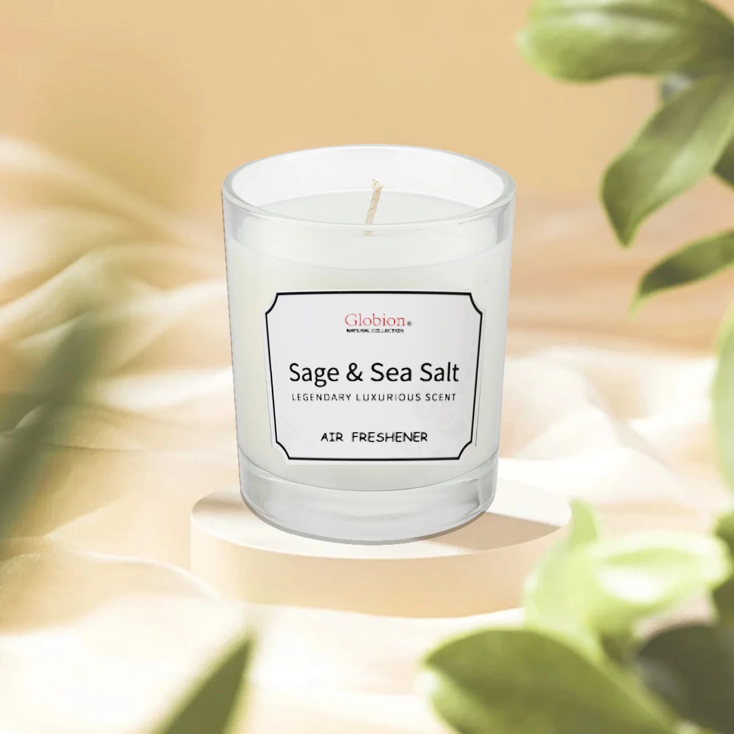Scented Candle Sage And Sea Salt Aromatherapy Candle