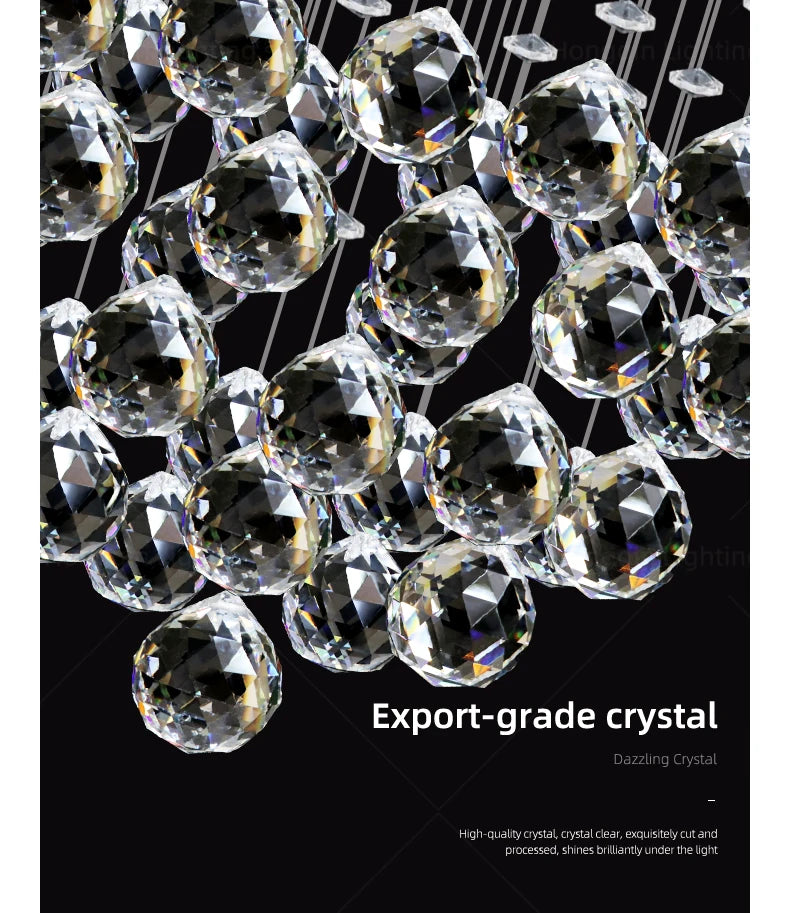 Yingxuan Crystal Pendant Ceiling Lamp For Living Room Kitchen