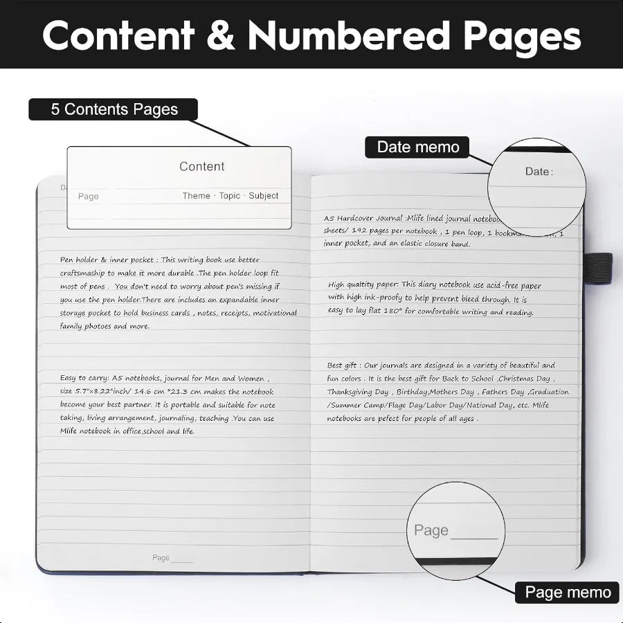 Hign-concerned Lined Journal With 192 Pages For Work