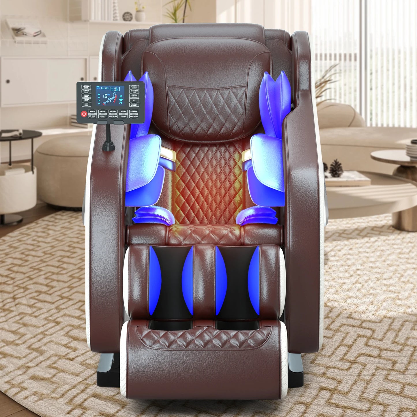 4D Zero Gravity Massage Chair With Automatic Heating Bluetooth Shiatsu