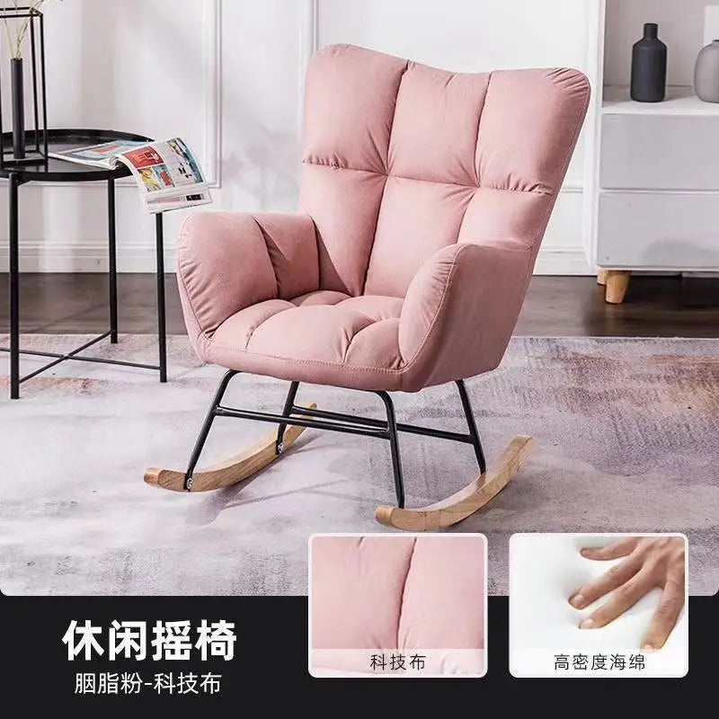 TINGFANG Balcony Rocking Chair Modern Lounge For Living Room