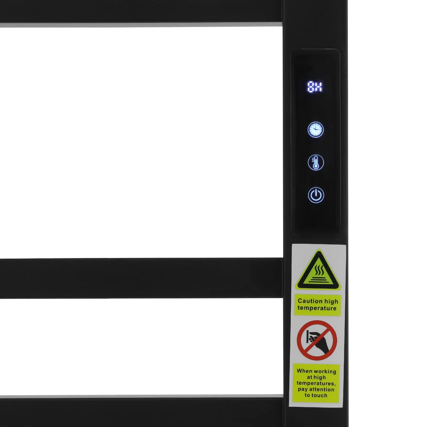 Wall-Mounted Electric Towel Rack, 10-Rod Large Space 120W Fast Heating for Bedroom Bathroom Kitchen Laundry Room Spa Sauna