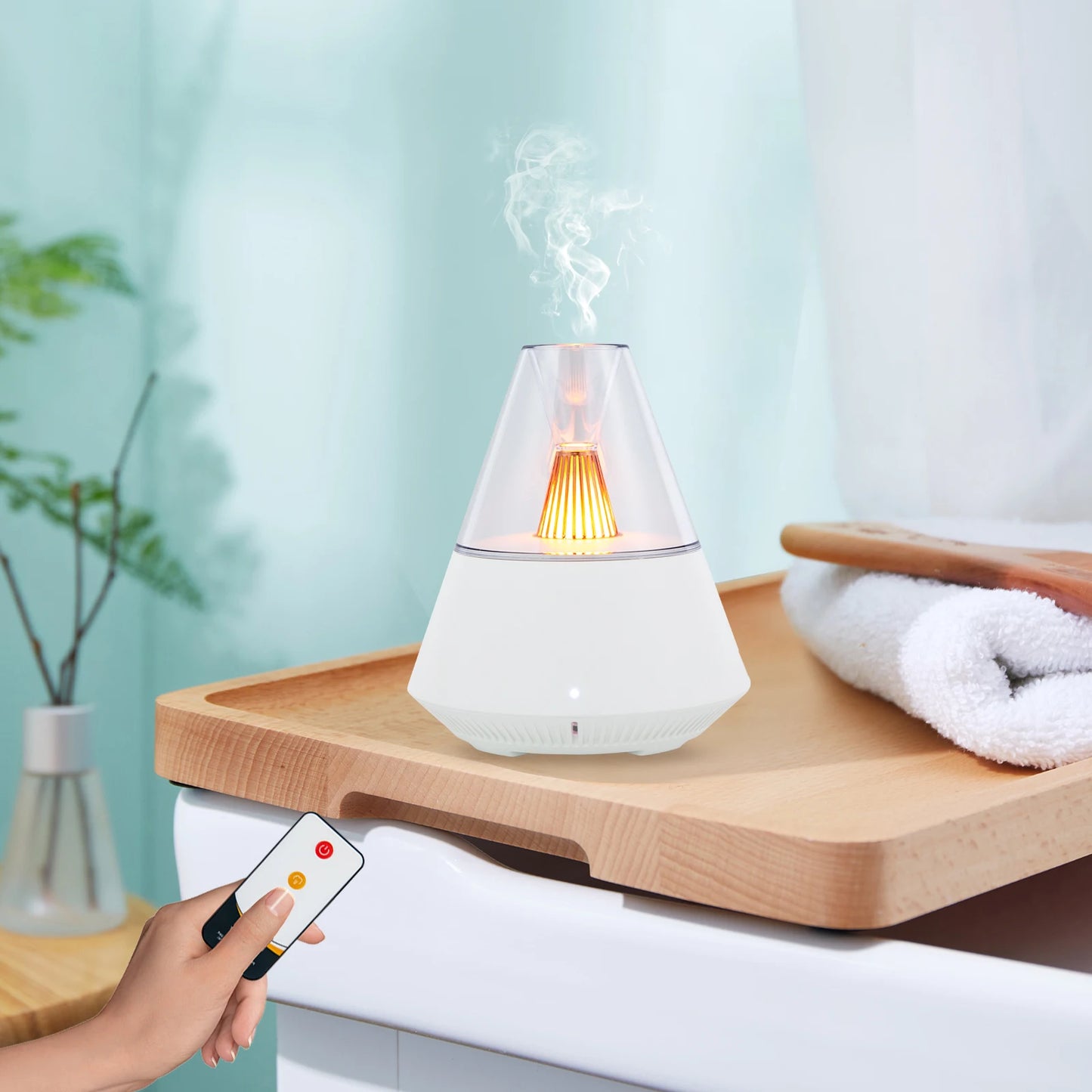 J33 Ultrasonic Aromatherapy Nebulization Diffuser Aroma Expander, Aroma Diffuser for Living Rooms,Bedrooms,Offices, Restaurants