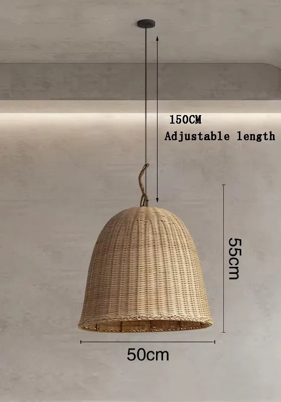 DRMIYA Bamboo Pendant Lamp Wabi Sabi Style Zen Home Lighting