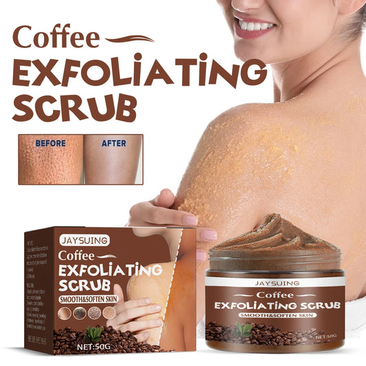 Jaysuing Coffee Scrub Body Skin Cleansing Exfoliating and Rejuvenating Melanin Lightening Scrub