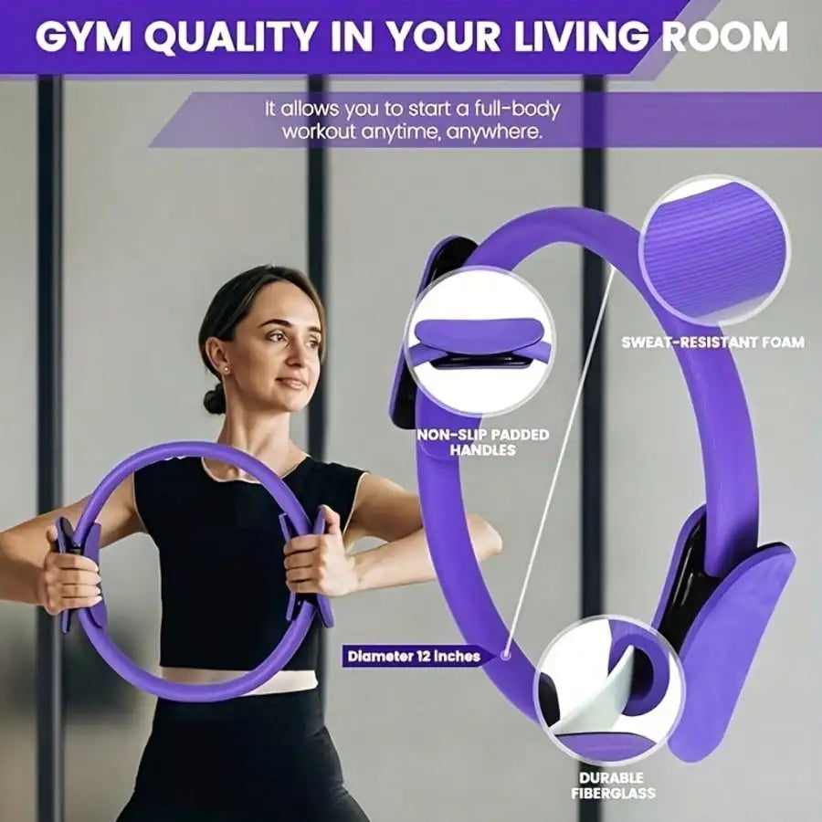 Yoga And Pilates 14 Piece Set With Resistance Bands Ball