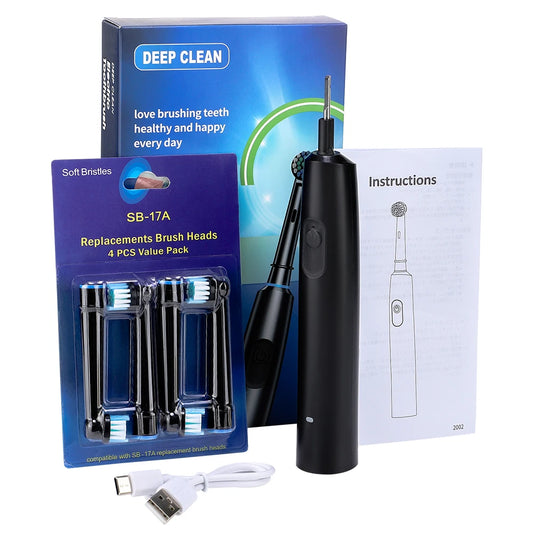 Ms.Dear Electric Toothbrush Cordless USB Rechargeable Waterproof Deep-Cleansing Technology