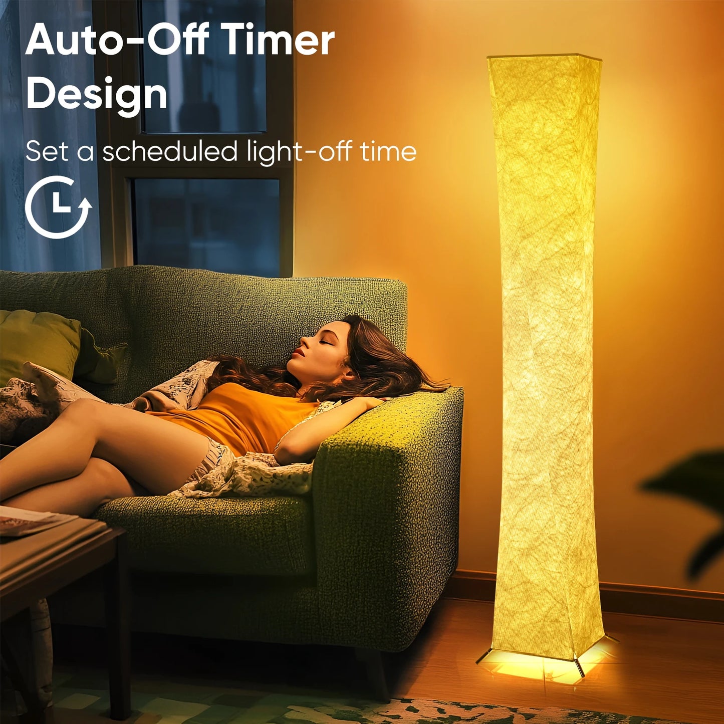 Soft Light Floor Lamp For Living Room With LED 3000K
